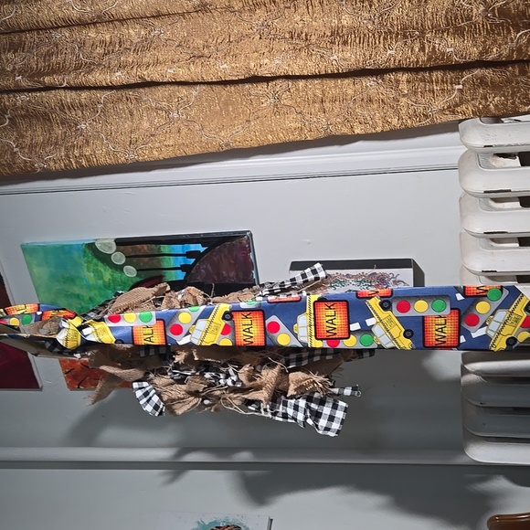 Mens NYC NWOT Tie Made In Italy Yellow Taxi Blue - Picture 5 of 7